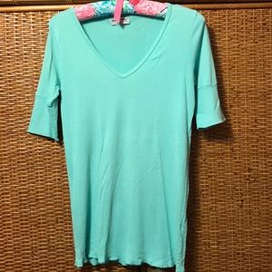 Michael Stars Maternity Aqua T-Shirt size Small